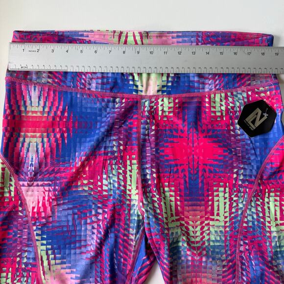 NWT New Look‎ Biker Shorts Sport Neon Festival Y2K Revival Women's Size 2X - Picture 5 of 8